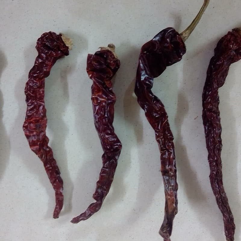 Dried Byadgi chillies